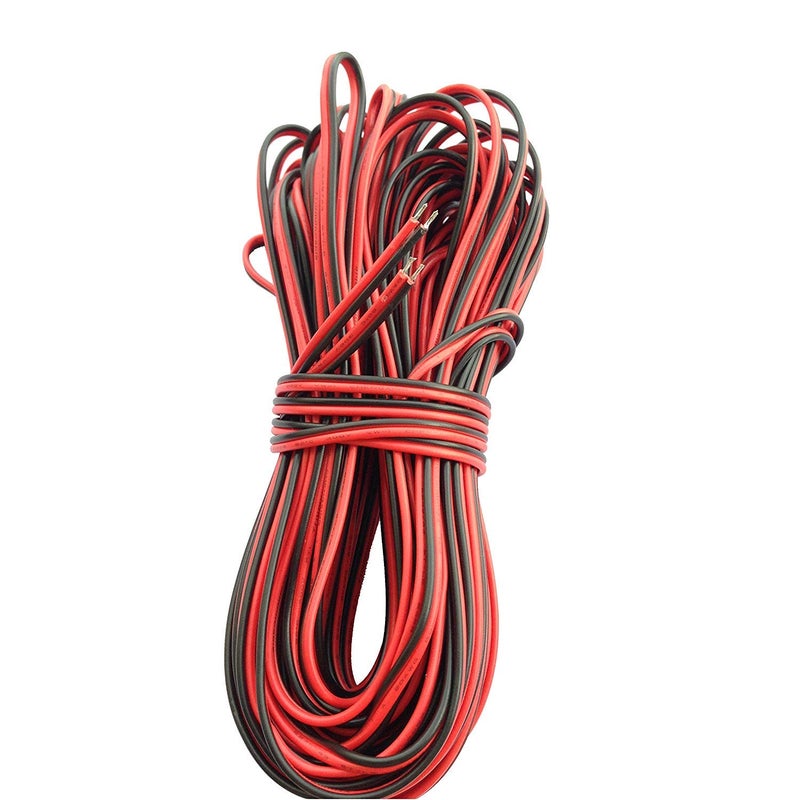 LitaElek 22 Guage Wire 2 Pin 20m/66ft 22AWG Extension Cable for Boat Light, COB LED Strip Light, SMD 3528 2835 5050 5630 LED Strip Light, for Pontoon Boat Kayak Stern Navigation Bow Marine Lights - Image 1